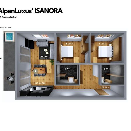Isanora - Garden & Private Whirlpool By Alpenluxus Appartements Fügen Exterior foto